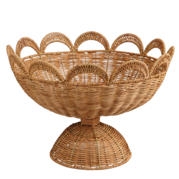Decoratie schaal bruin - h27xd40cm