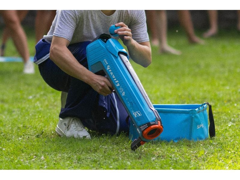 Spyra Wasserpistole Gravity Blau Leistungsstarker Wasserbombenwerfer