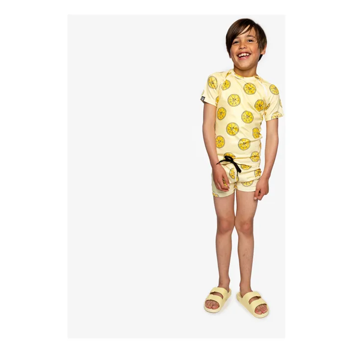 Beach & Bandits T-Shirt Anti-UV Squeeze The Day | Jaune