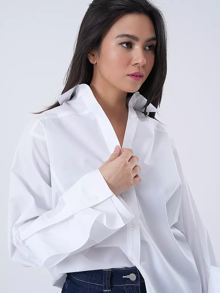 PHILLIP LIM Hemdbluse Oversized Fit weiss