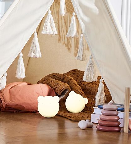 Kreafunk Lampe - Blåb - Hvid/Moon Grey