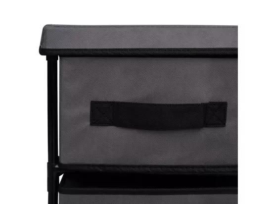Armoire de rangement à 6 tiroirs 55x29x55 cm Gris Acier