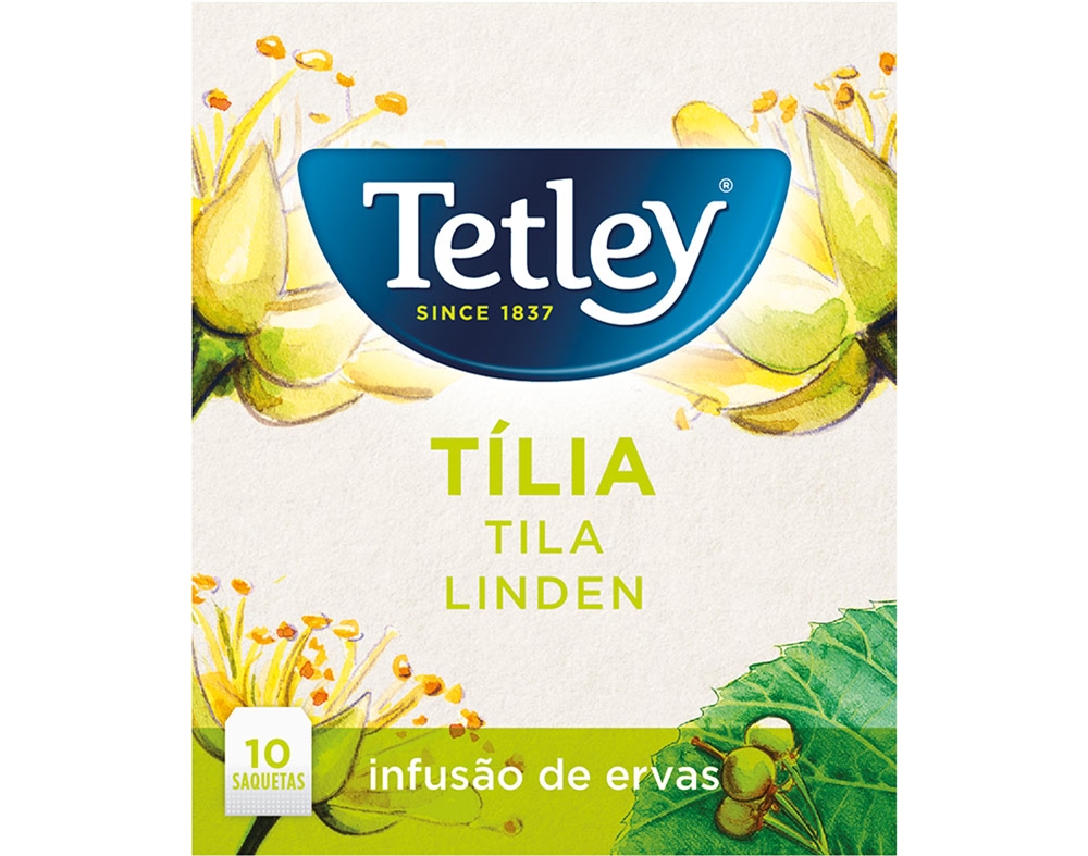 CHÁ TETLEY TILIA 10 SAQUETAS