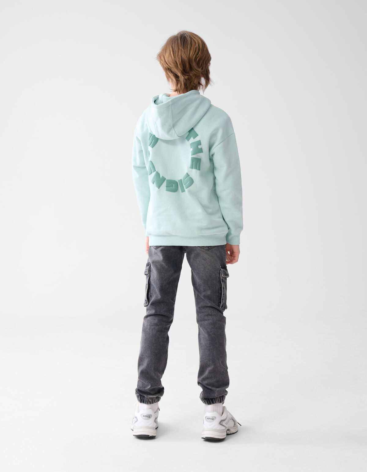 Cargo Fit Jog Jeans Donkergrijs