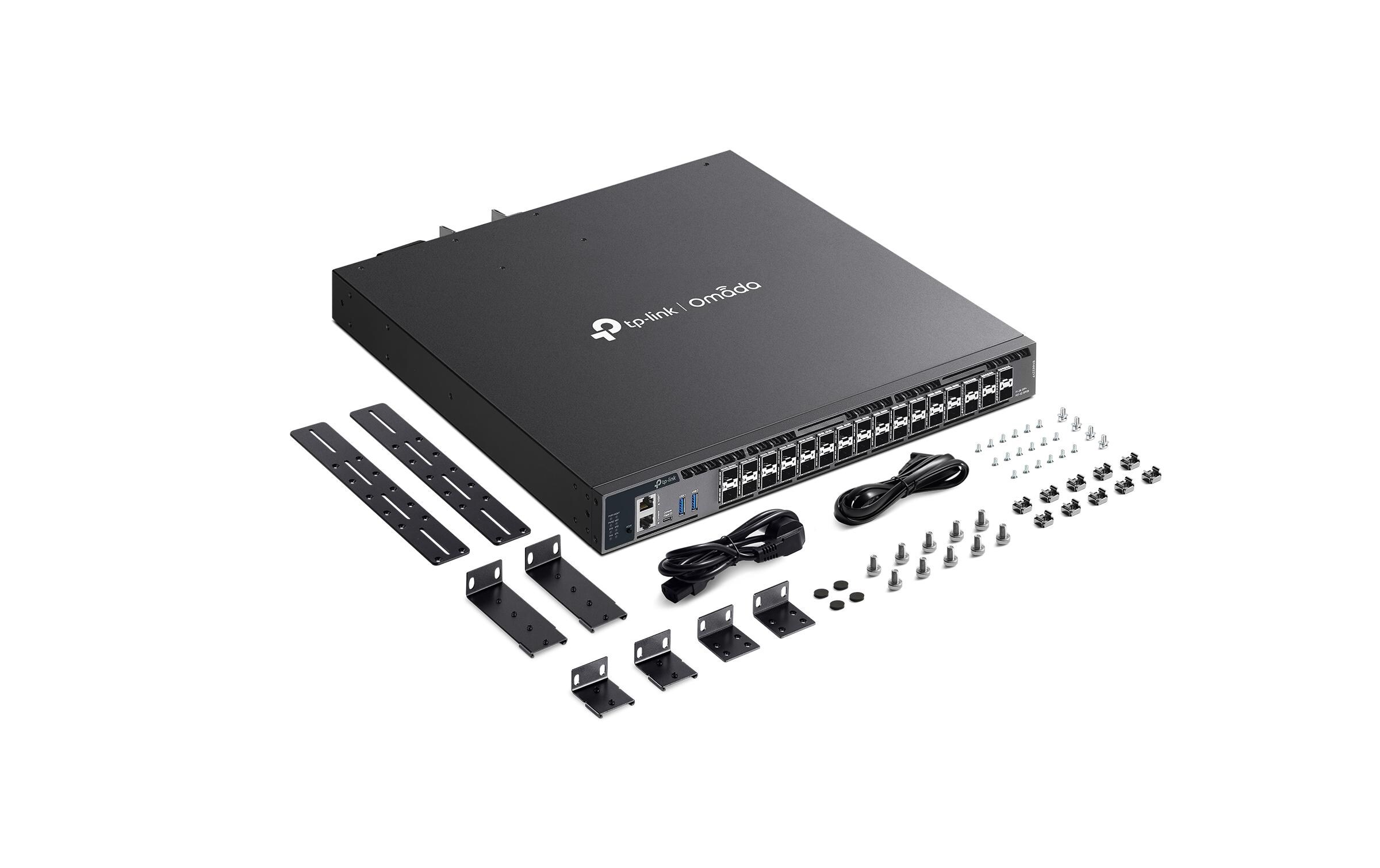 SFP+ Switch SX6632YF 32 Port<br>Omada 26-Port 10G Stackable L3 Managed Aggregation Switch mit 6 25G Slots