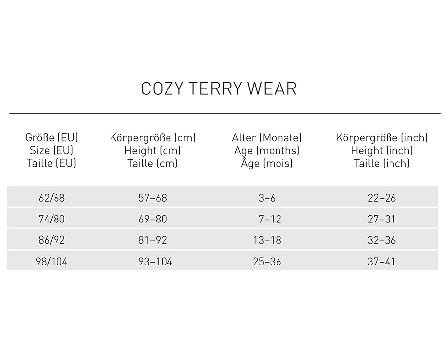 Frottee Kapuzenjacke TERRY in powder pink