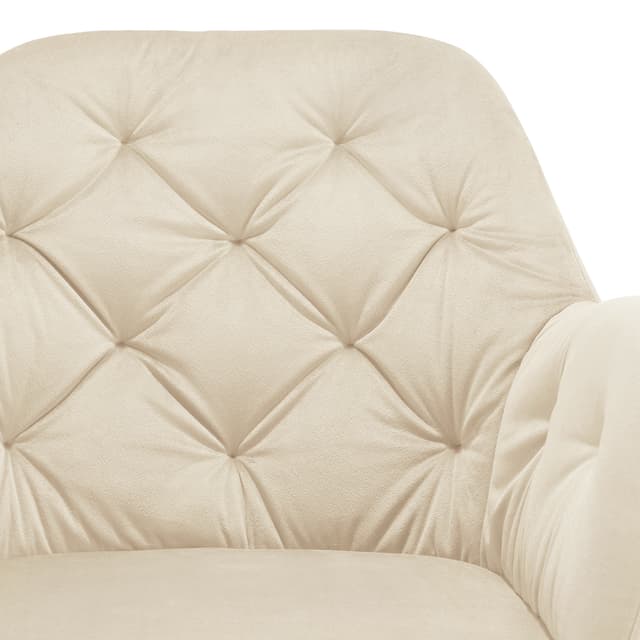 Drejelig velour stol Lucia, polstret