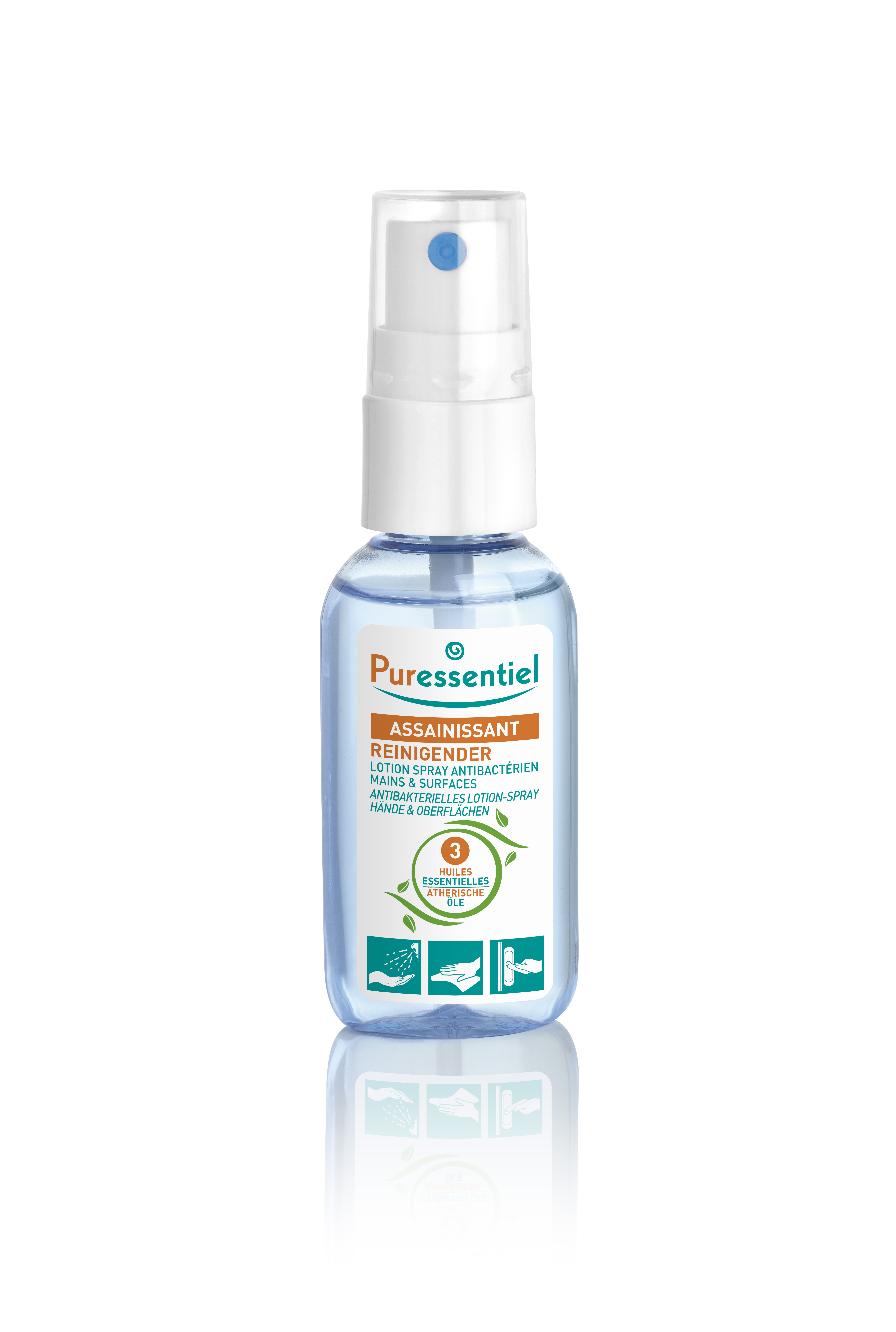 Puressentiel Reinigend antibakterielles Lotion Lot Hände und Oberflächen Spr 25 ml