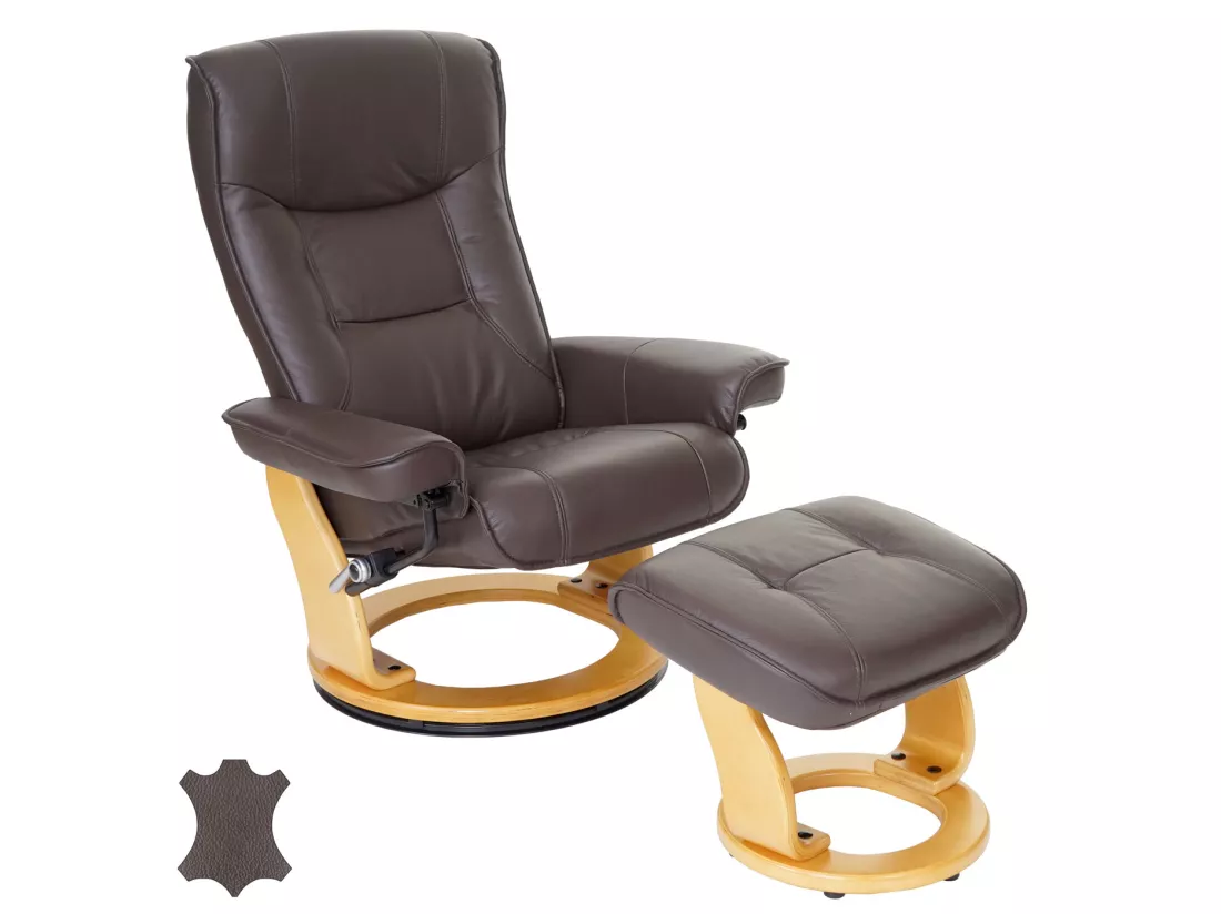 Fauteuil de relaxation Halifax, marron, nature