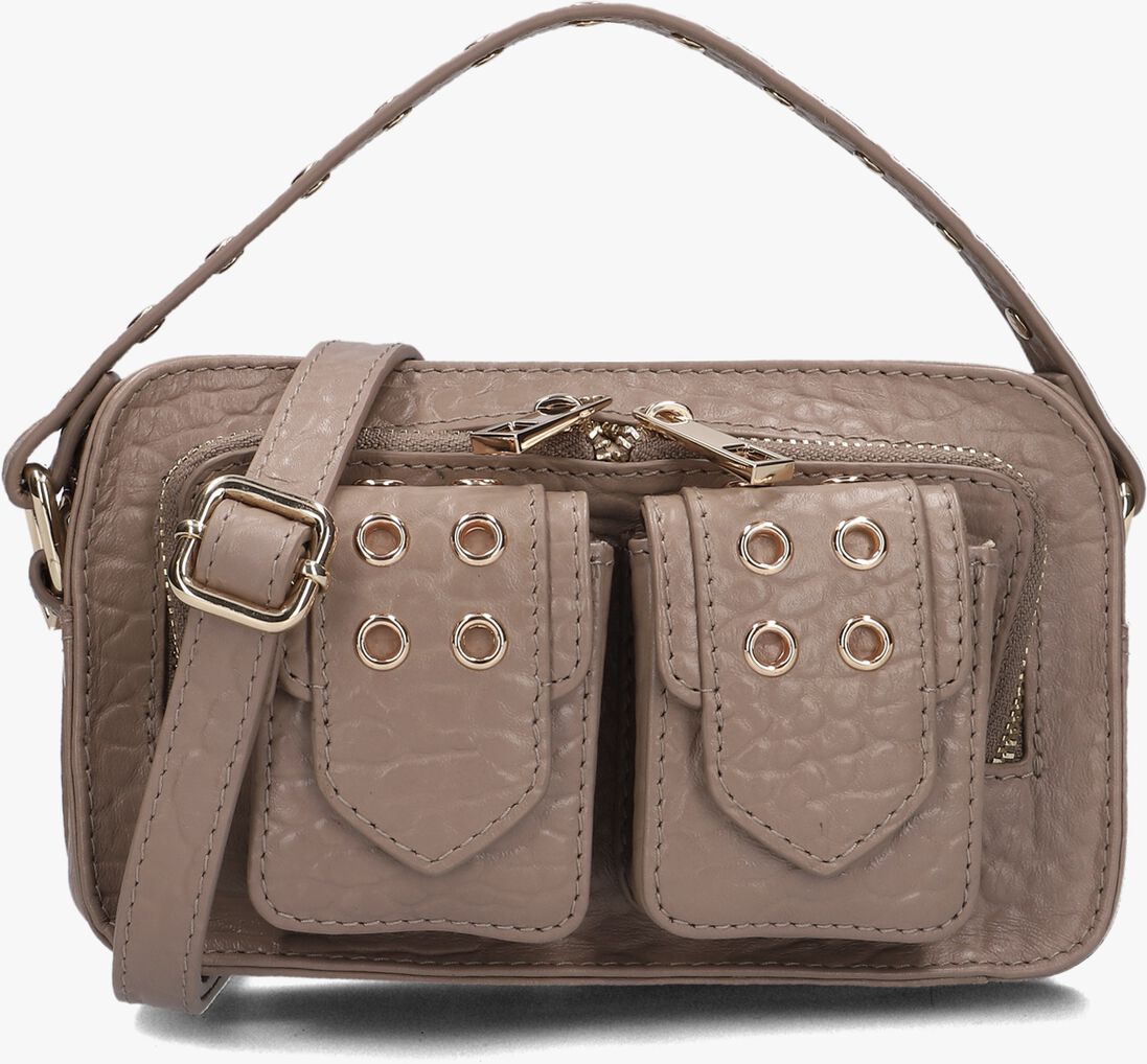 N\u00DANOO taupe n&uacute;noo schoudertas helena eyelet