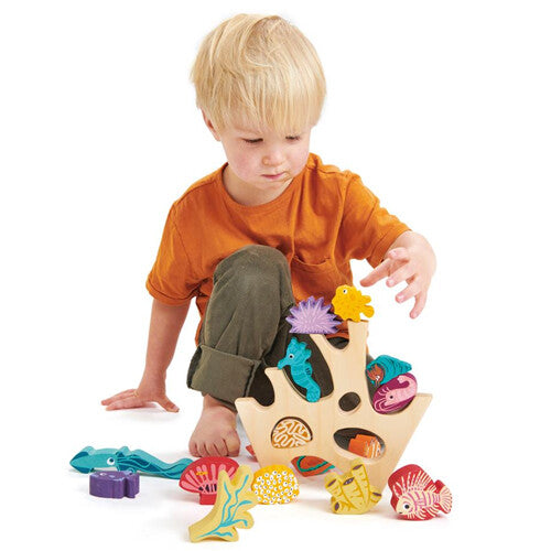 Tender leaf toys stapelspeelgoed zeedieren