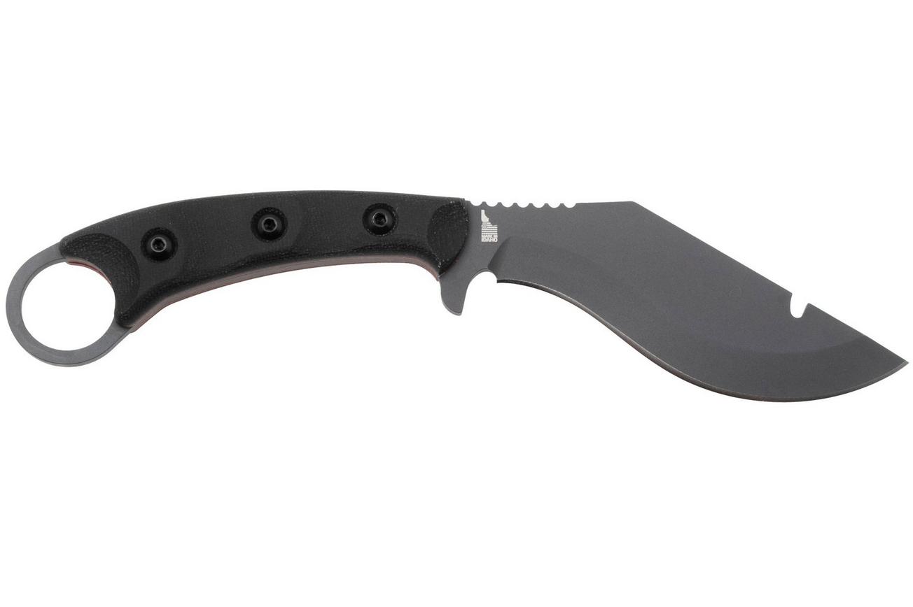 TOPS Knives Trailhead Kukri TDKR-01, 1095 Sniper Gray, Black Canvas Micarta, survivalmes, Jason Swain design