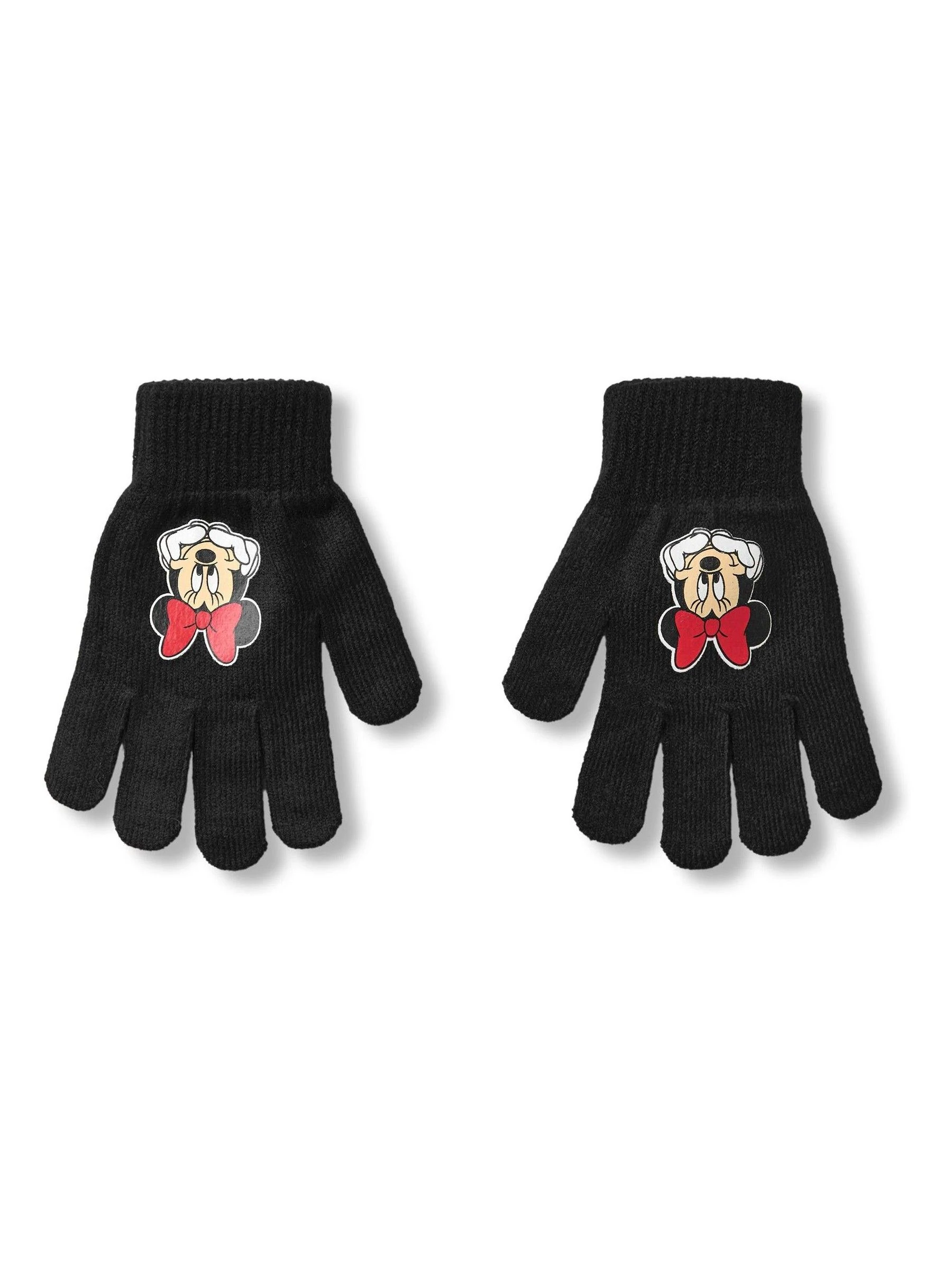 Zwart - Vanilla Underground Kids Disney Character Winter Hat And Gloves Set