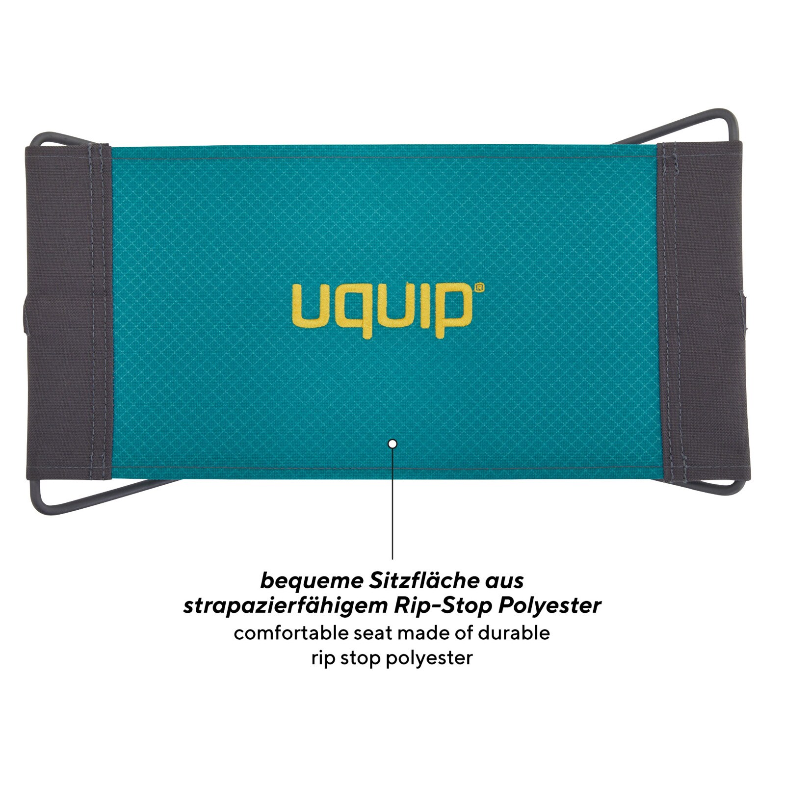 UQUIP Mini Falthocker Fancy Camping Klapphocker Campinghocker Angelhocker 100kg Farbe: Blue/grey