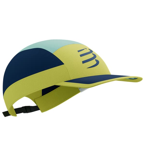 Casquette trail COMPRESSPORT 5 PANEL LIGHT CAP GREEN SHEEN/DRESS BLUES