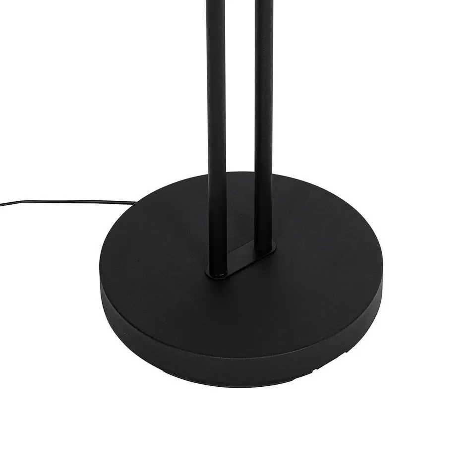 Qazqa vloerlampen kelso zwart geïntegreerde led