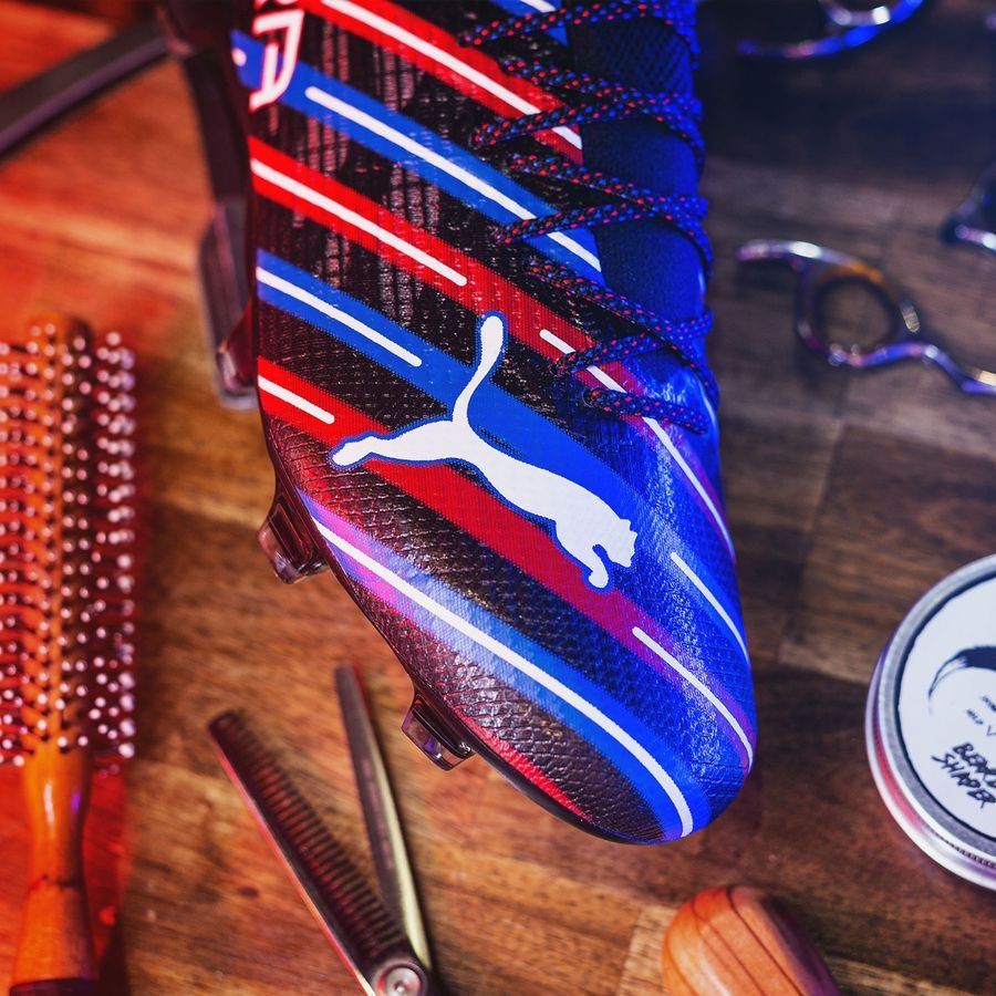PUMA X Unisport Ultra 1.4 FG/AG Barbershop - Noir/Blanc/Bleu/Rouge ÉDITION LIMITÉE