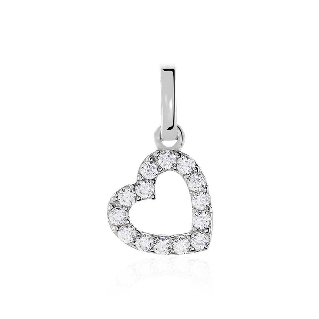 Pendentif Or Blanc Oxyde