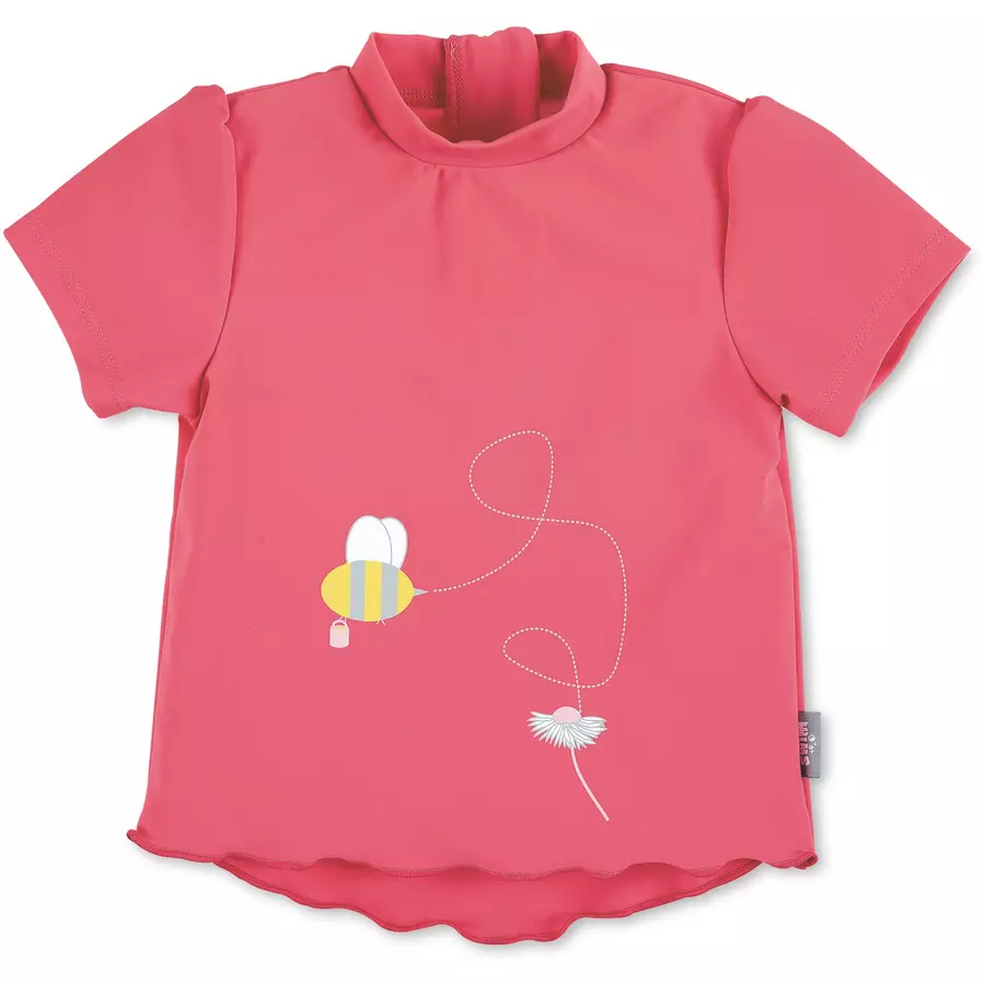 Sterntaler Kurzarm-Schwimmshirt Biene koralle