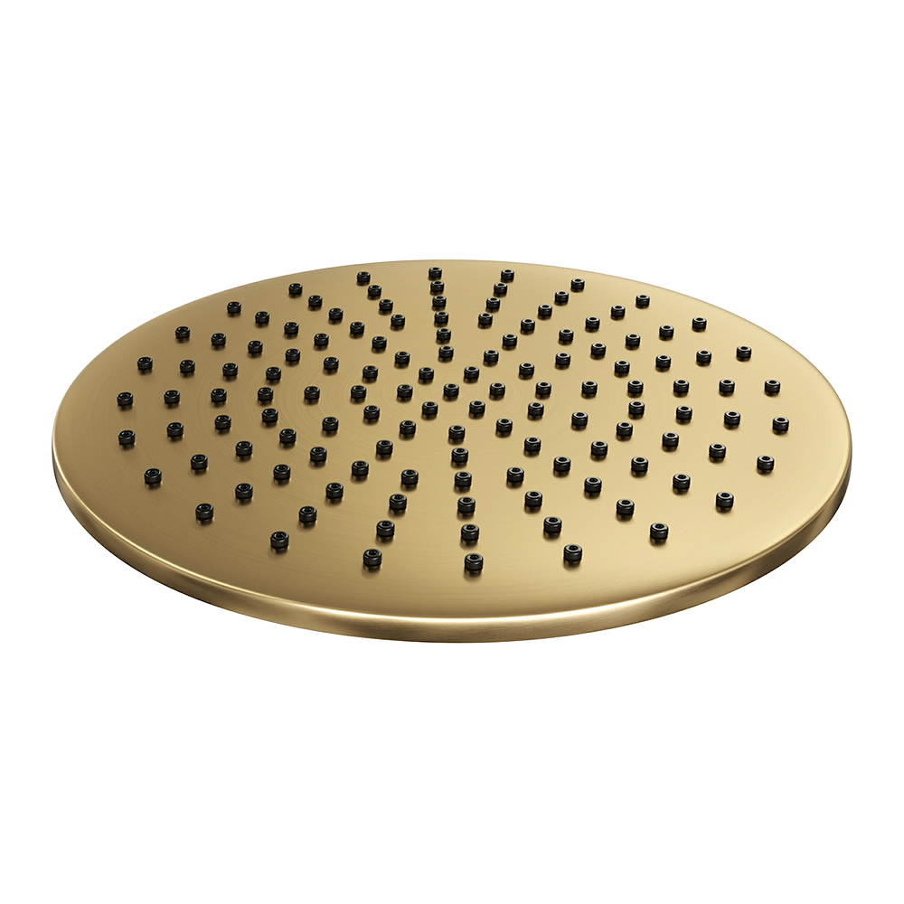 Brauer Gold Edition opbouw regendoucheset met staafhanddouche en hoofddouche 30cm geborsteld messing PVD