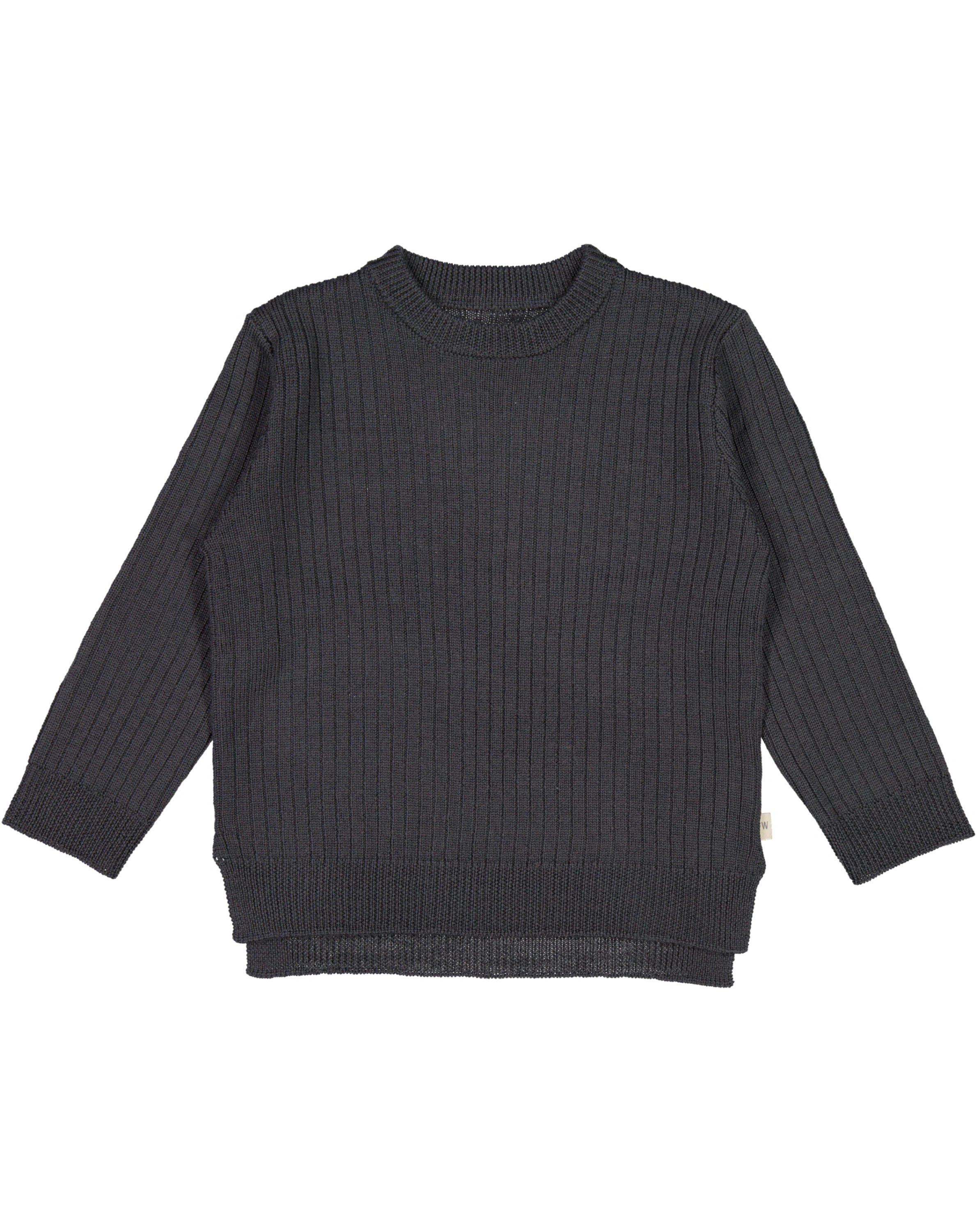 Woll-Strickpullover HARPER in black granite