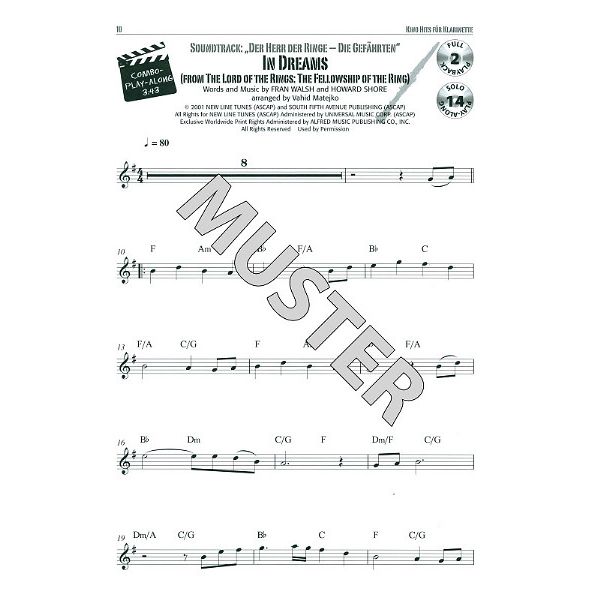 Alfred Music Publishing Kino Hits Clarinet