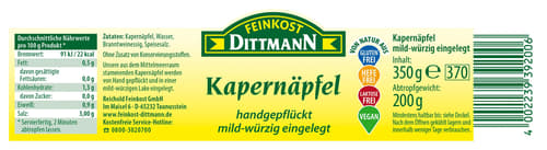 Feinkost Dittmann Kapernäpfel