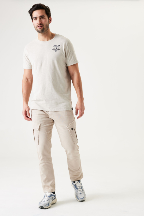 Garcia beige heren t-shirt