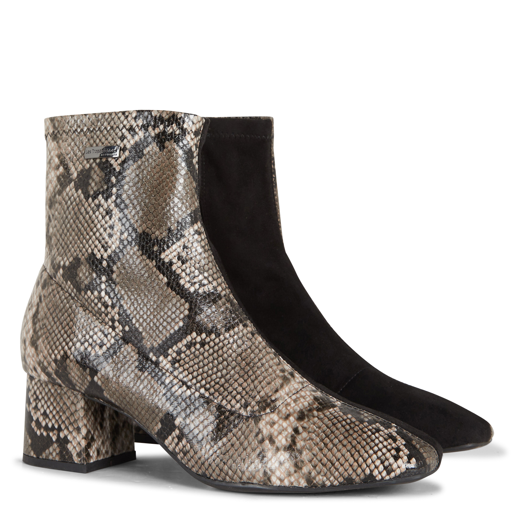 DANIELA - Bottines métallisées à talon | Noir