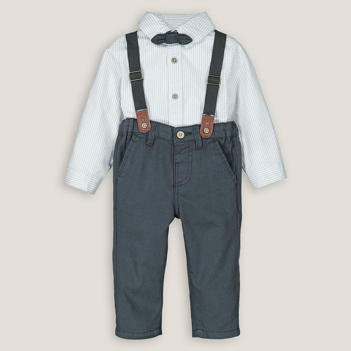 COLEÇÃO LA REDOUTE<br>Conjunto de 2 peças, camisa e calça