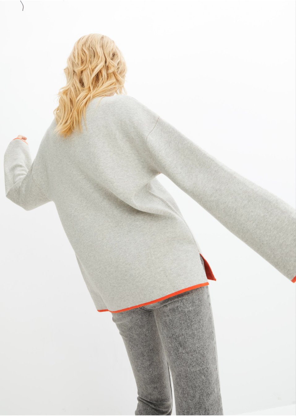 Pull réversible en fine maille