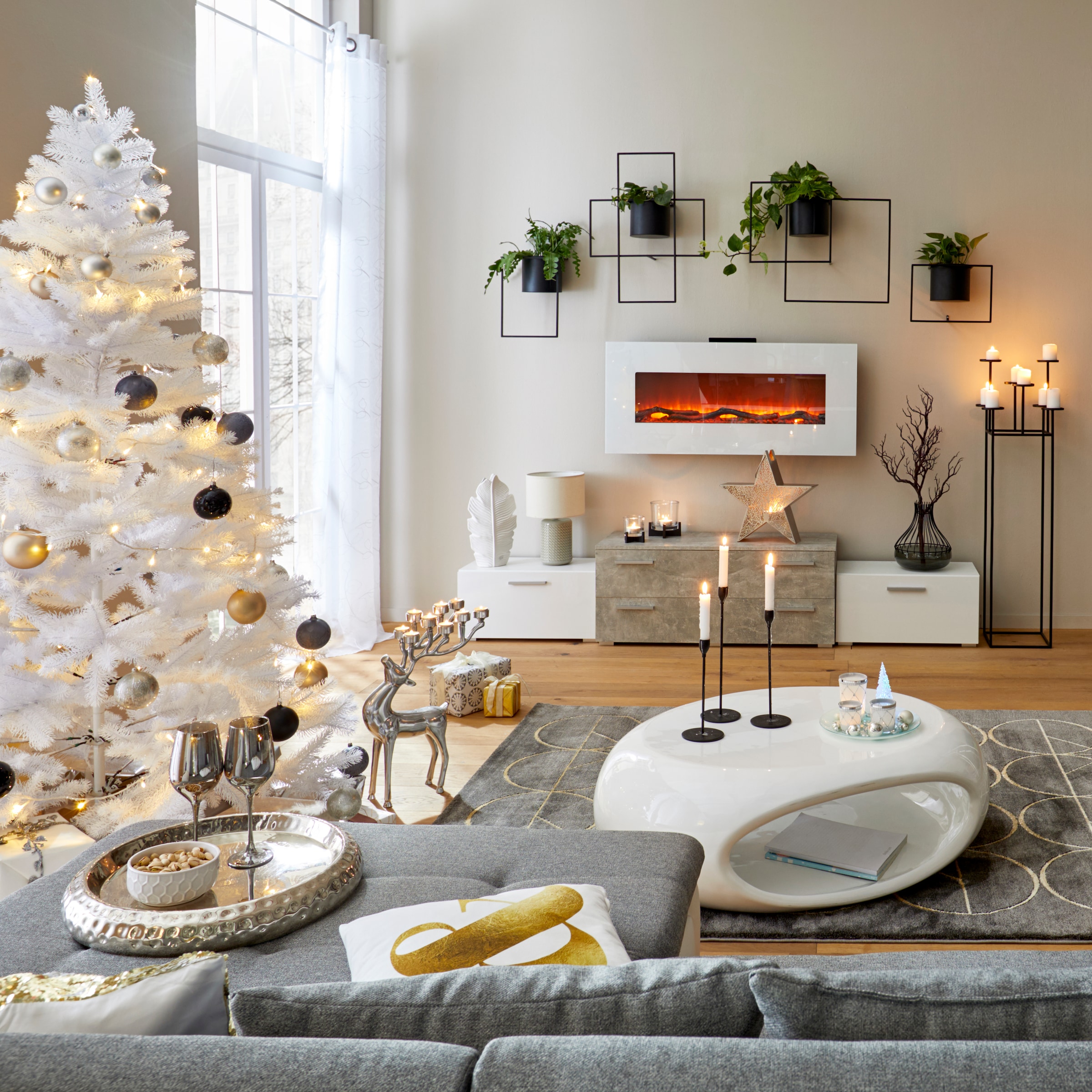 Home affaire Gardine »Adele« Ösen 1 Stk. tlg. transparent, mit floraler Stickerei, Voile