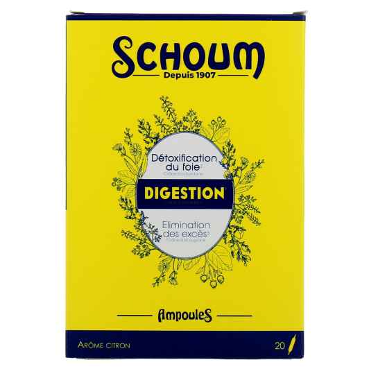 Schoum Digestion 20 Ampoules - Détox et Digestion