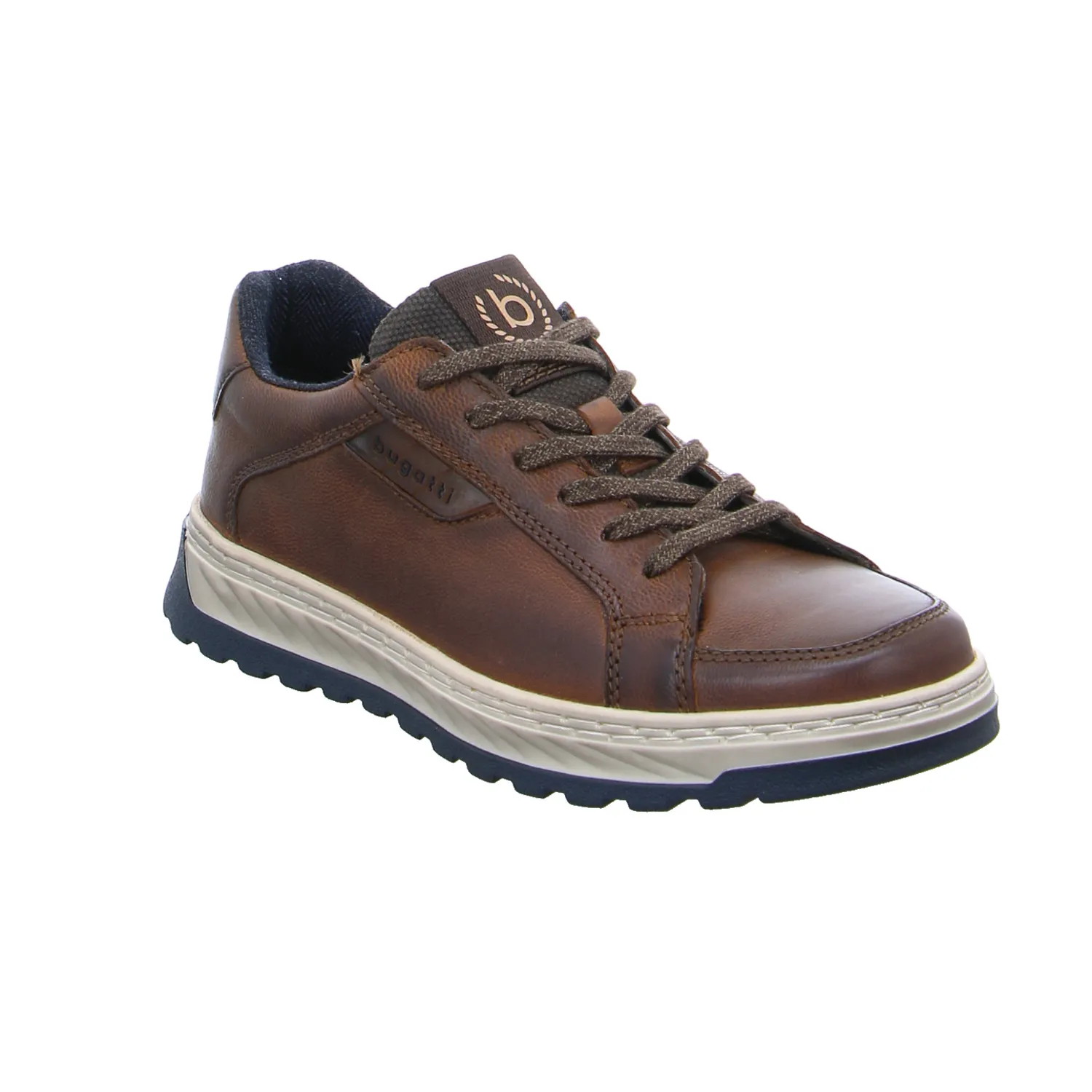 BUGATTI SHOES Halbschuh Braun Leder