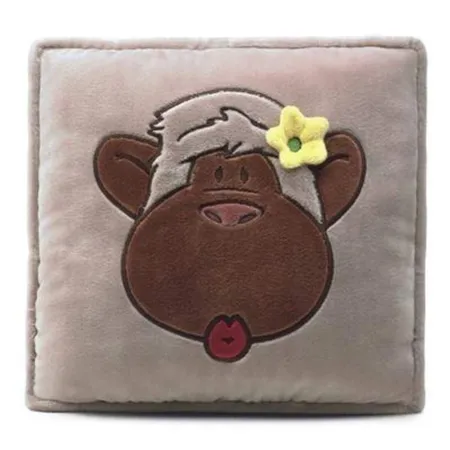 NICI Monkey Love Kissen, Plüsch quadratisch