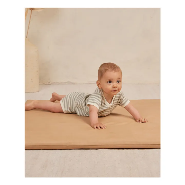 Quincy Mae T-Shirt et Shortie Rayé | Bleu
