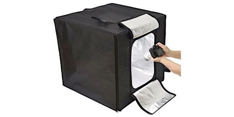 Godox Aufnahmebox LSD80 Doppellicht-LED-Mini-Fotostudio LED-Mini-Fotostudio eignet sich für Makro- und Produktaufnahmen mit einfacher Bedienung und freier Einstellung der Lichthelligkeit