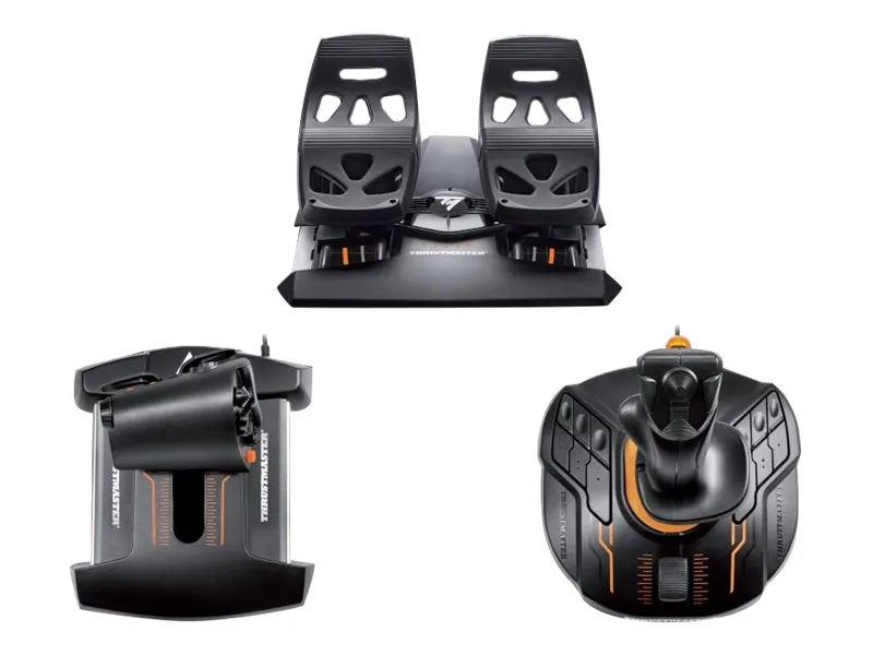 ThrustMaster T.16000M FCS Flight Pack - Joystick, speeder og pedaler - kablet - for PC