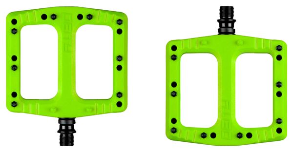 Paire de Pédales Plates Deity Deftrap Vert