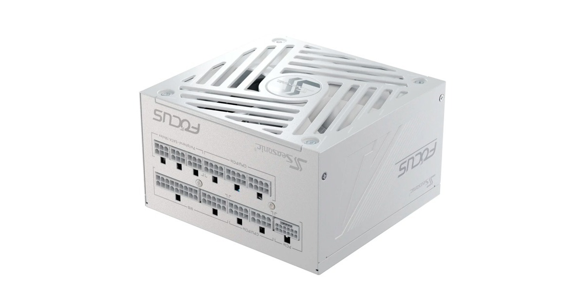SeasonicFOCUS-GX-850-V4 ATX3.0 modulaire 850 watt voeding   (Wit, 1x 12VHPWR, 3x PCIe)