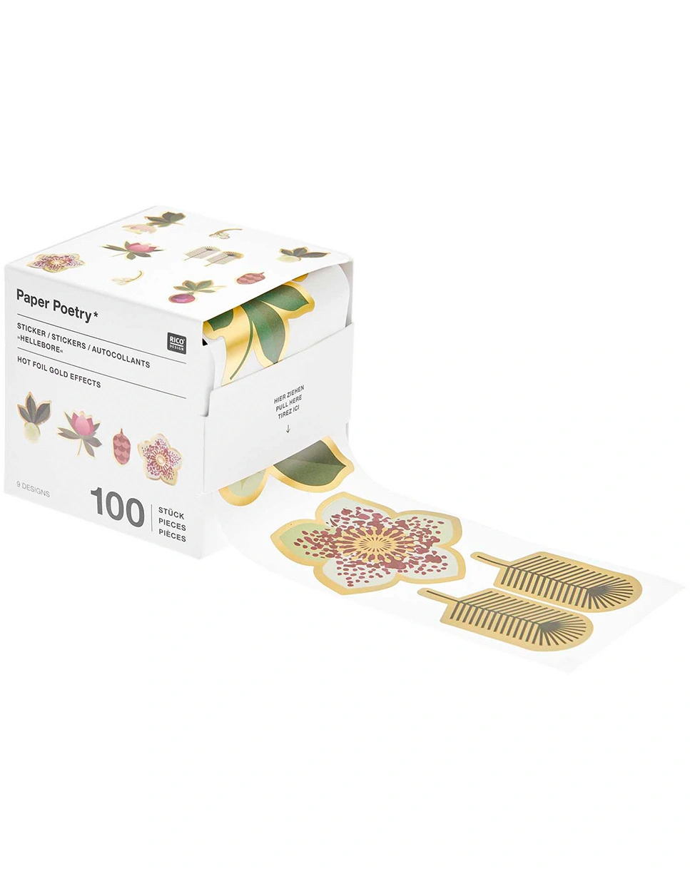 Sticker CHRISTMAS ROCKS! - HELLEBORUS 100-teilig