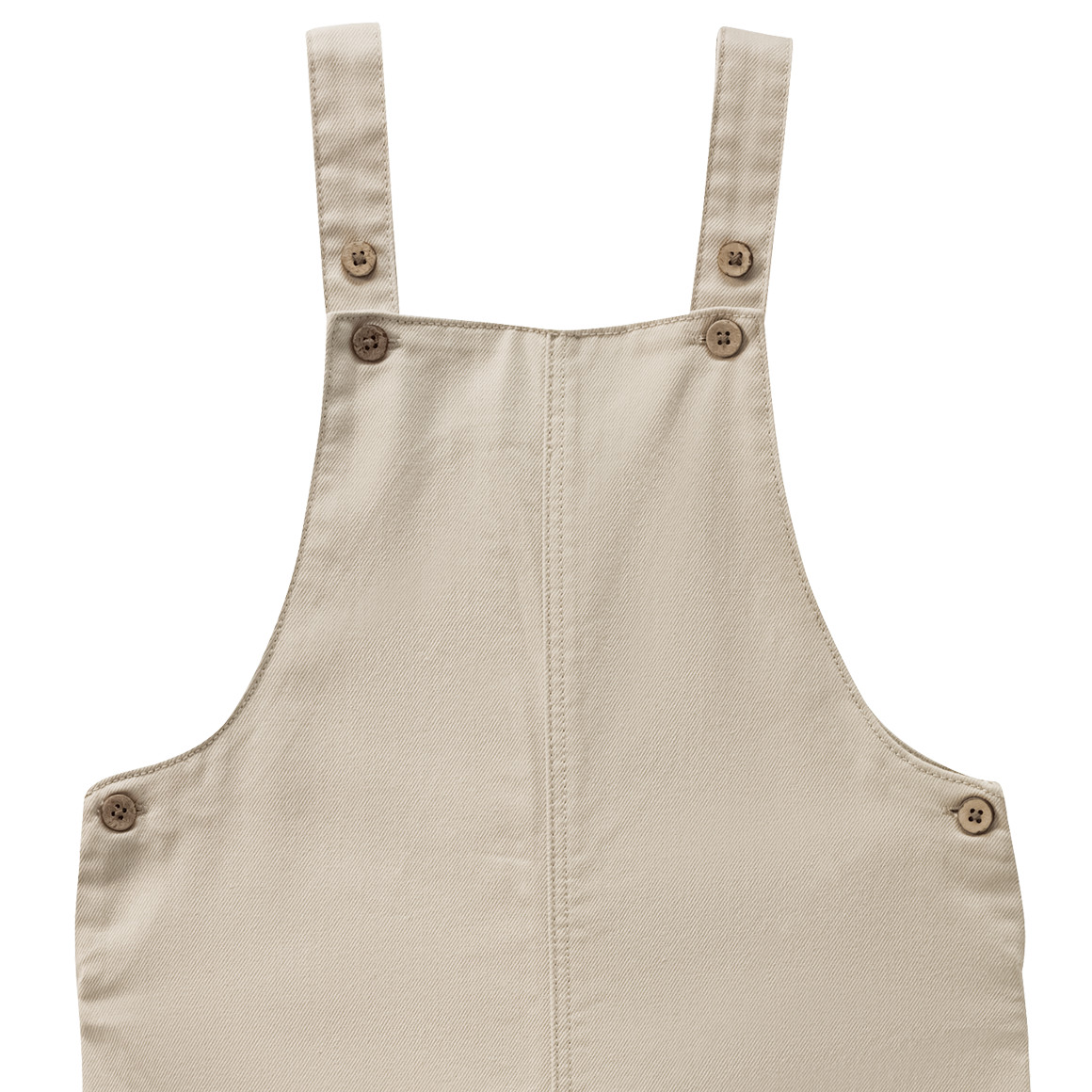 Topolino Pure Collection Kinder Latzhose mit seitlichen Taschen hellbeige