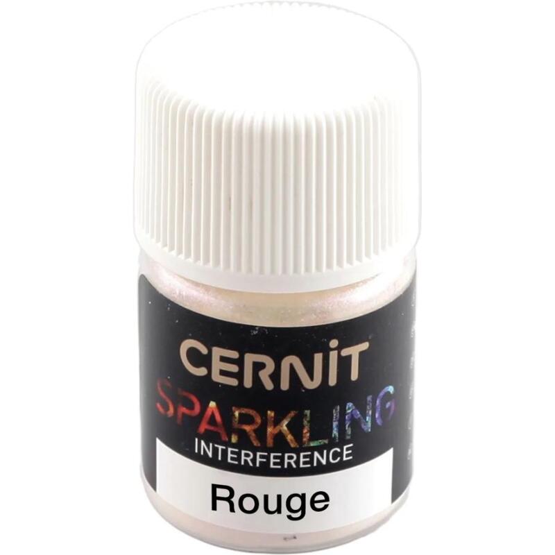 Cernit Sparkling 5 g Rouge interference - Rouge