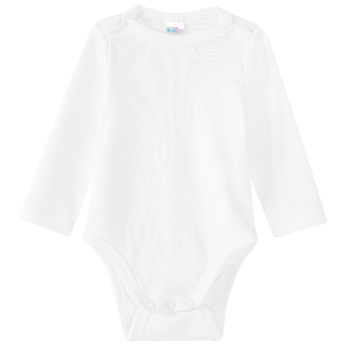 Topomini 2 Newborn Langarmbodys im Set weiss