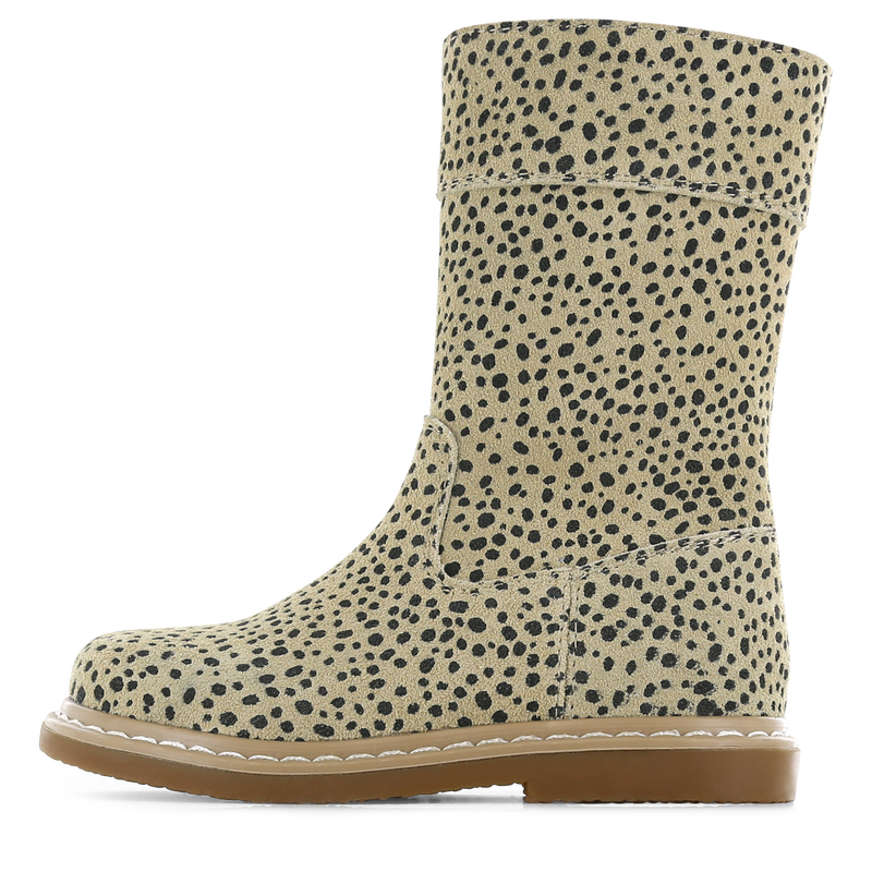 Shoesme slim-fit Stiefel beige mit schwarzem Punkt