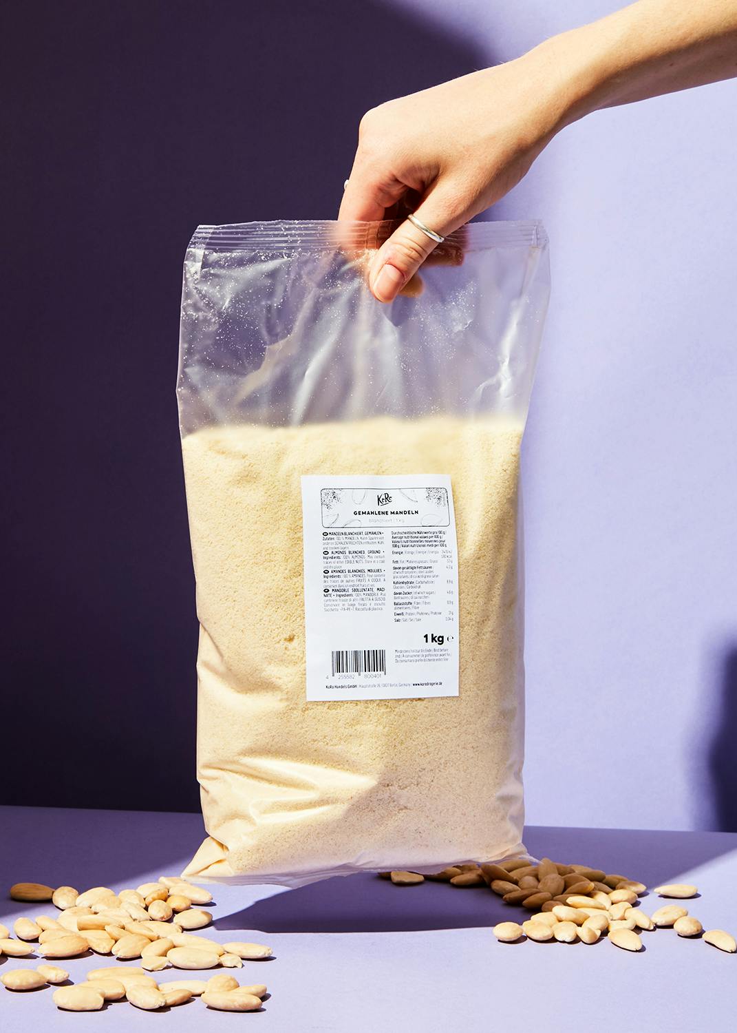 Gemahlene blanchierte Mandeln 1 kg