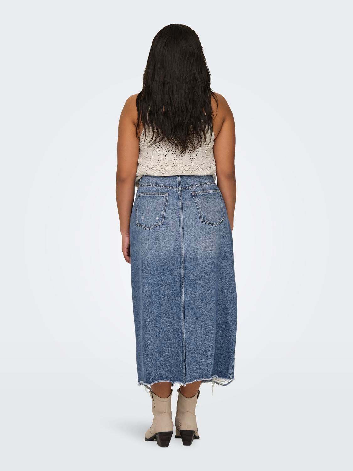 CAREMMA Jeansrock Medium Blue Denim