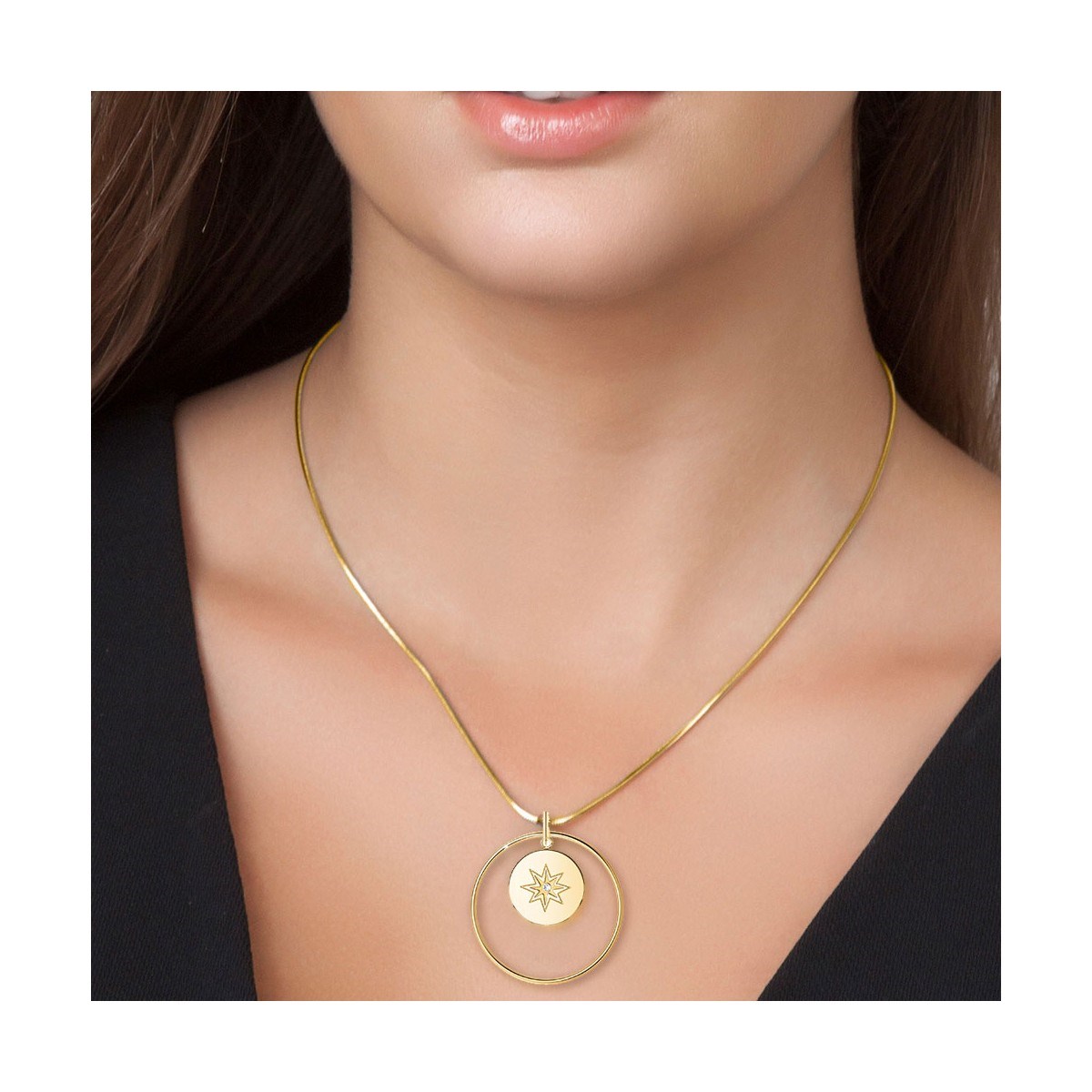 Collier orné d'un Cristal Scintillant par SC Bohème
