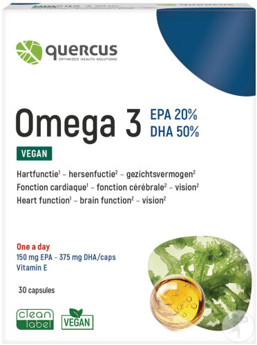 Quercus Oméga 3 Végan EPA + DHA 30 Capsules