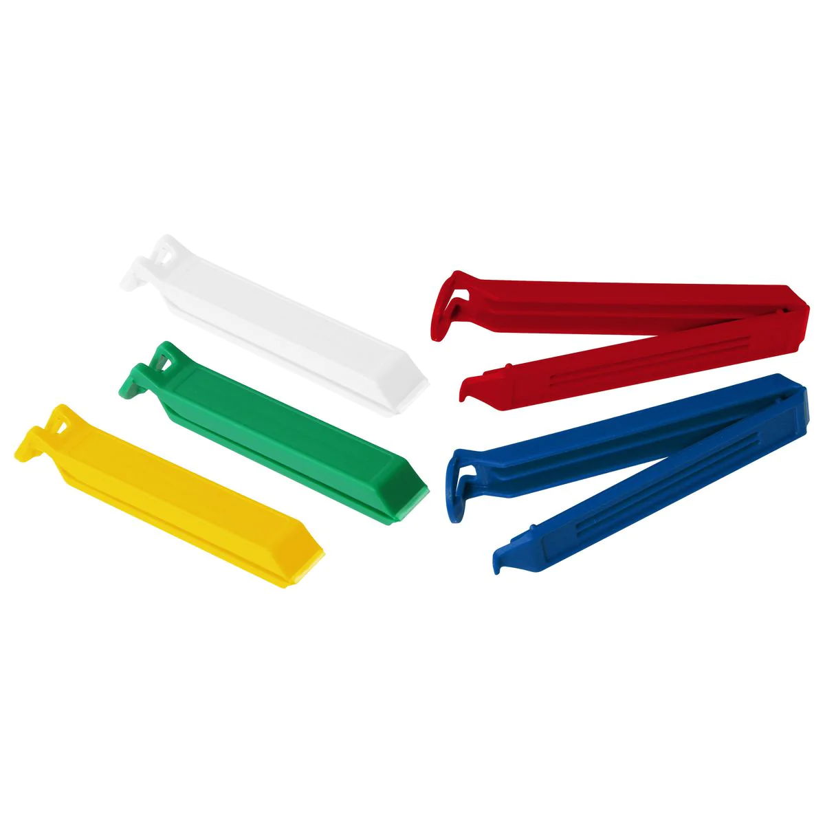 Lot de 5 clips colorés pour fermeture de sachet Fackelmann Tecno Facke